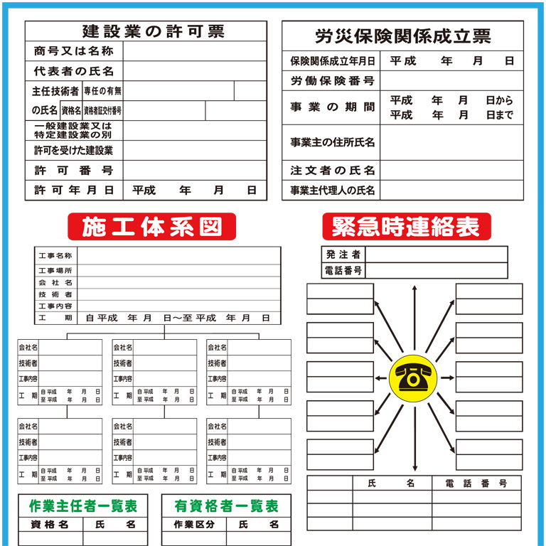 工事用看板